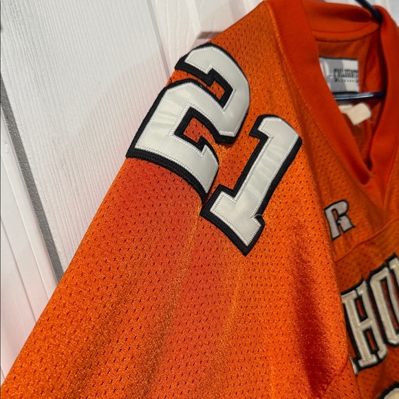 Russell Athletic Orange Football Jersey with Number 21 - Picture 5 of 9